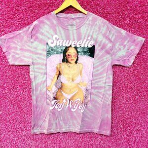 Saweetie Icy Wifey tiedye rap tee size Large